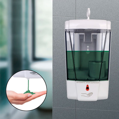 Bomba de loción sin contacto de montaje en pared, líquido sin contacto para cocina, baño, dispensador automático de jabón con Sensor IR, 700ml