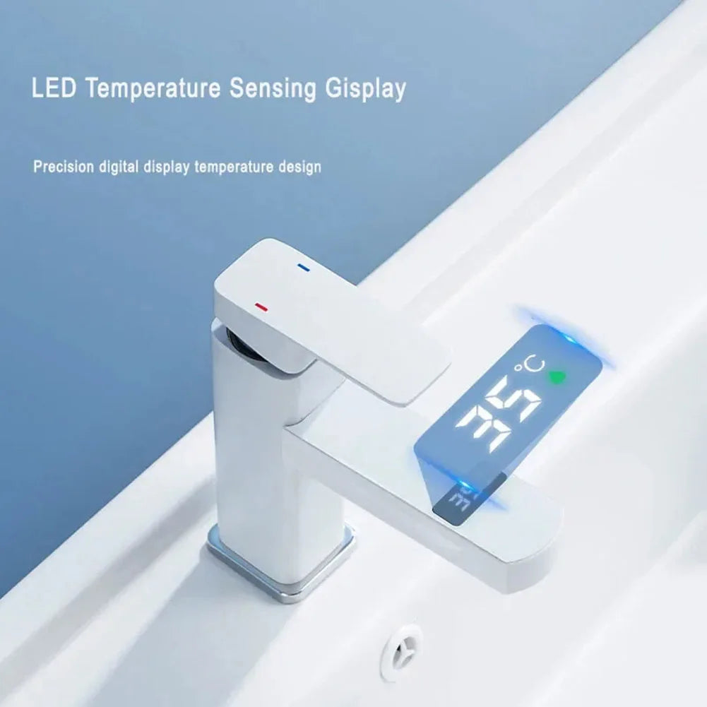 Grifo digital de temperatura inteligente con pantalla LED para un control preciso de la temperatura del agua en el baño y la cocina