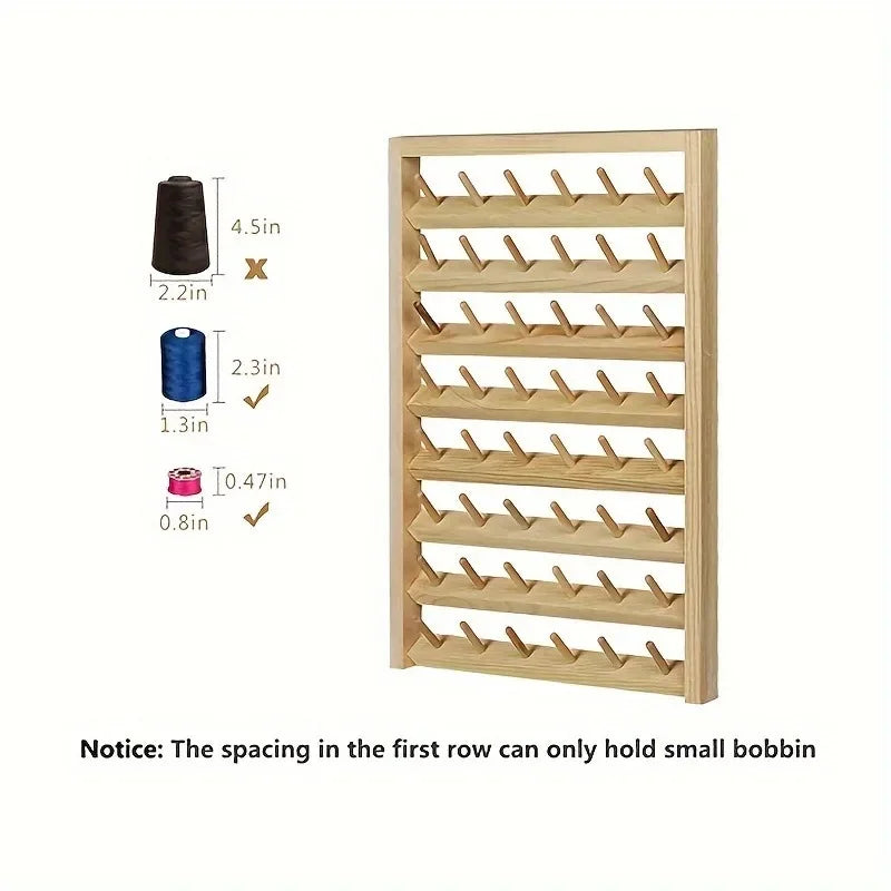 Estante de husillo para el hogar, carrete de madera para colgar en la pared, estante de hilo de coser, estante de almacenamiento, accesorios para el cabello, organizador de exhibición de peluca