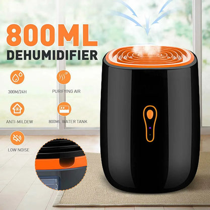 TINSOL nuevo deshumidificador de aire secador portátil de 800ml purificación de poco ruido unidad de limpieza antimol secador de aire portátil humedad