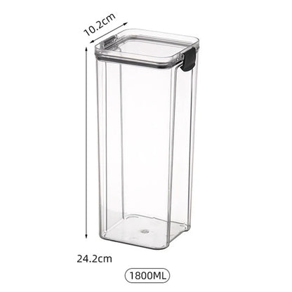 Tarro de grano para cocina, contenedor sellado, caja de mantenimiento fresco de alimentos, refrigerador, organizador, impermeable, duradero, sellado, gran capacidad, 1 ud.