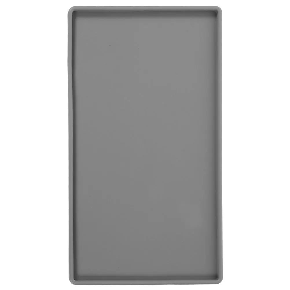 Bandeja de silicona grande, mostrador de cocina antideslizante Rectangular para platos, tazón, taza, vajilla, almacenamiento, organización, estera de secado