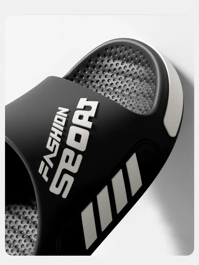 Zapatillas de alta gama para hombre, zapatillas de Eva de gran tamaño de diseño profesional, sandalias de pareja de estudiantes de moda, zapatillas antideslizantes para uso al aire libre para mujeres en verano