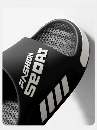 Zapatillas de alta gama para hombre, zapatillas de Eva de gran tamaño de diseño profesional, sandalias de pareja de estudiantes de moda, zapatillas antideslizantes para uso al aire libre para mujeres en verano