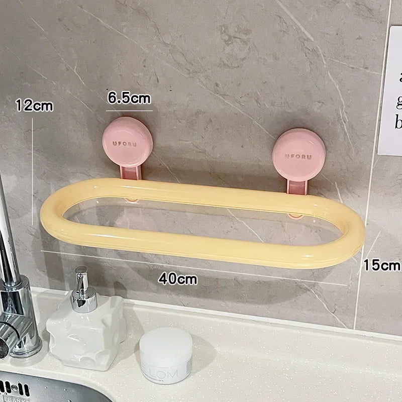 Estante de almacenamiento con ventosa de dopamina, estante de almacenamiento colgante de pared drenable sin perforaciones, organizador de artículos de tocador duradero de alta calidad para el hogar