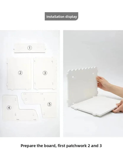 Estante de almacenamiento de escritorio de doble capa, papelería de oficina, organizador de cosméticos, estante, accesorios de decoración del hogar