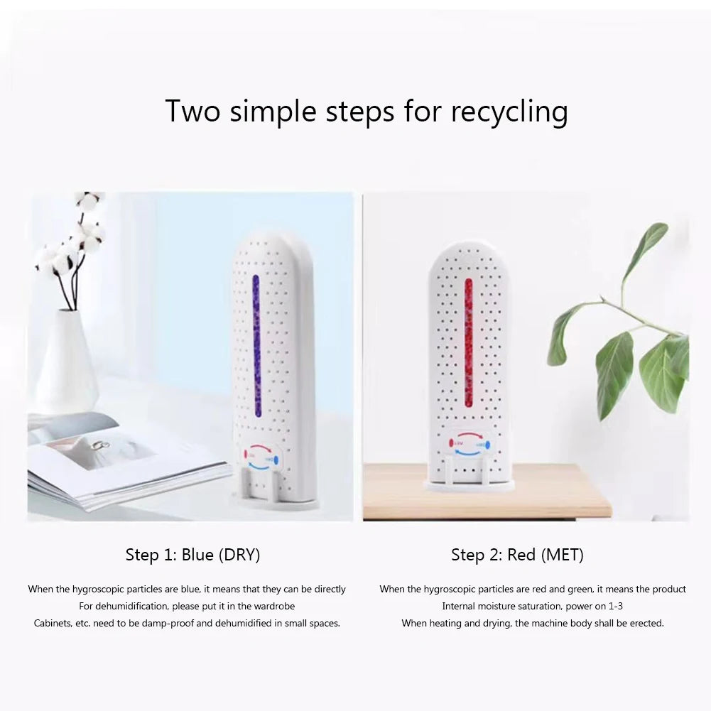 Deshumidificador eléctrico de secado rápido, secador de ropa, absorbente de humedad, deshumidificador para el hogar, dormitorio, oficina y cocina, 3-1 piezas