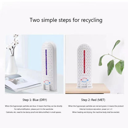 Deshumidificador eléctrico de secado rápido, secador de ropa, absorbente de humedad, deshumidificador para el hogar, dormitorio, oficina y cocina, 3-1 piezas