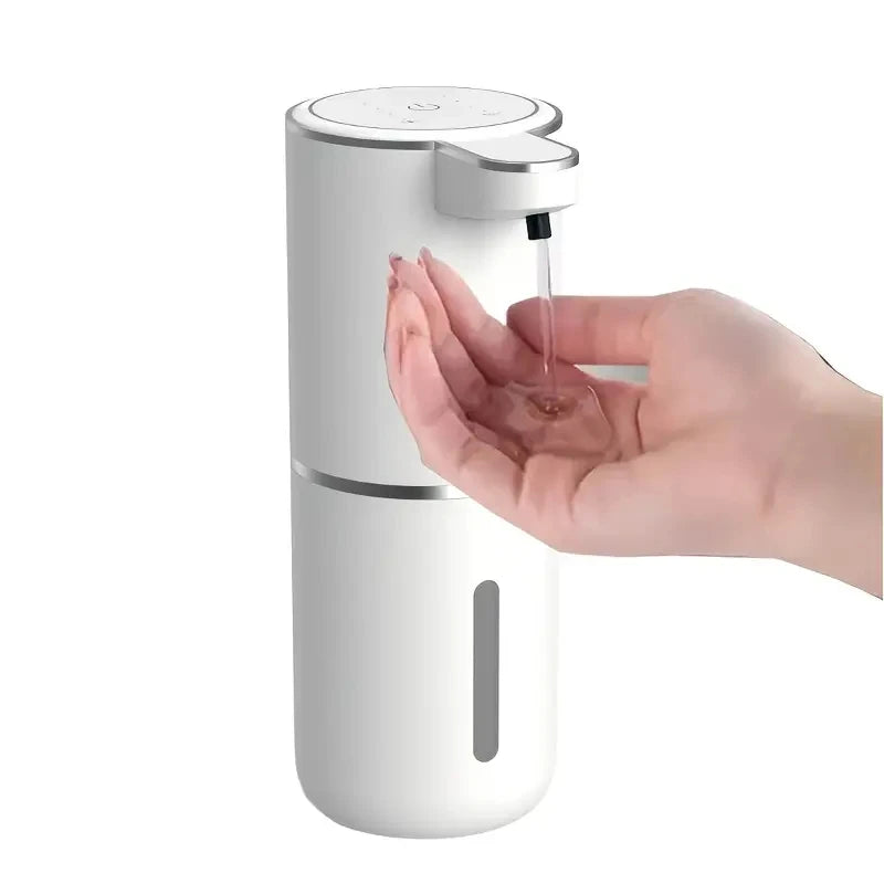 Dispensador de jabón inteligente automático recargable por USB, pantalla de luz de 380ML, sin contacto, para escritorio o montado en la pared, para cocina y baño