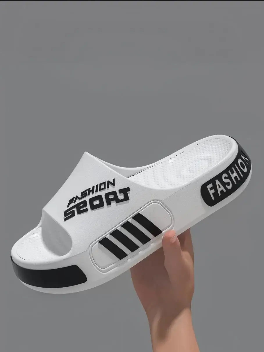 Zapatillas de alta gama para hombre, zapatillas de Eva de gran tamaño de diseño profesional, sandalias de pareja de estudiantes de moda, zapatillas antideslizantes para uso al aire libre para mujeres en verano