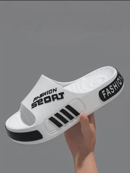 Zapatillas de alta gama para hombre, zapatillas de Eva de gran tamaño de diseño profesional, sandalias de pareja de estudiantes de moda, zapatillas antideslizantes para uso al aire libre para mujeres en verano