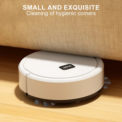 Robot de barrido completamente automático, aspirador de barrido para fregar el suelo, Mini limpiador para uso doméstico, barredora inteligente Lazybones 3 en 1