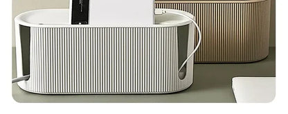 Caja organizadora de cables, accesorio para tiras de alimentación y cables de alimentación para el hogar y la oficina