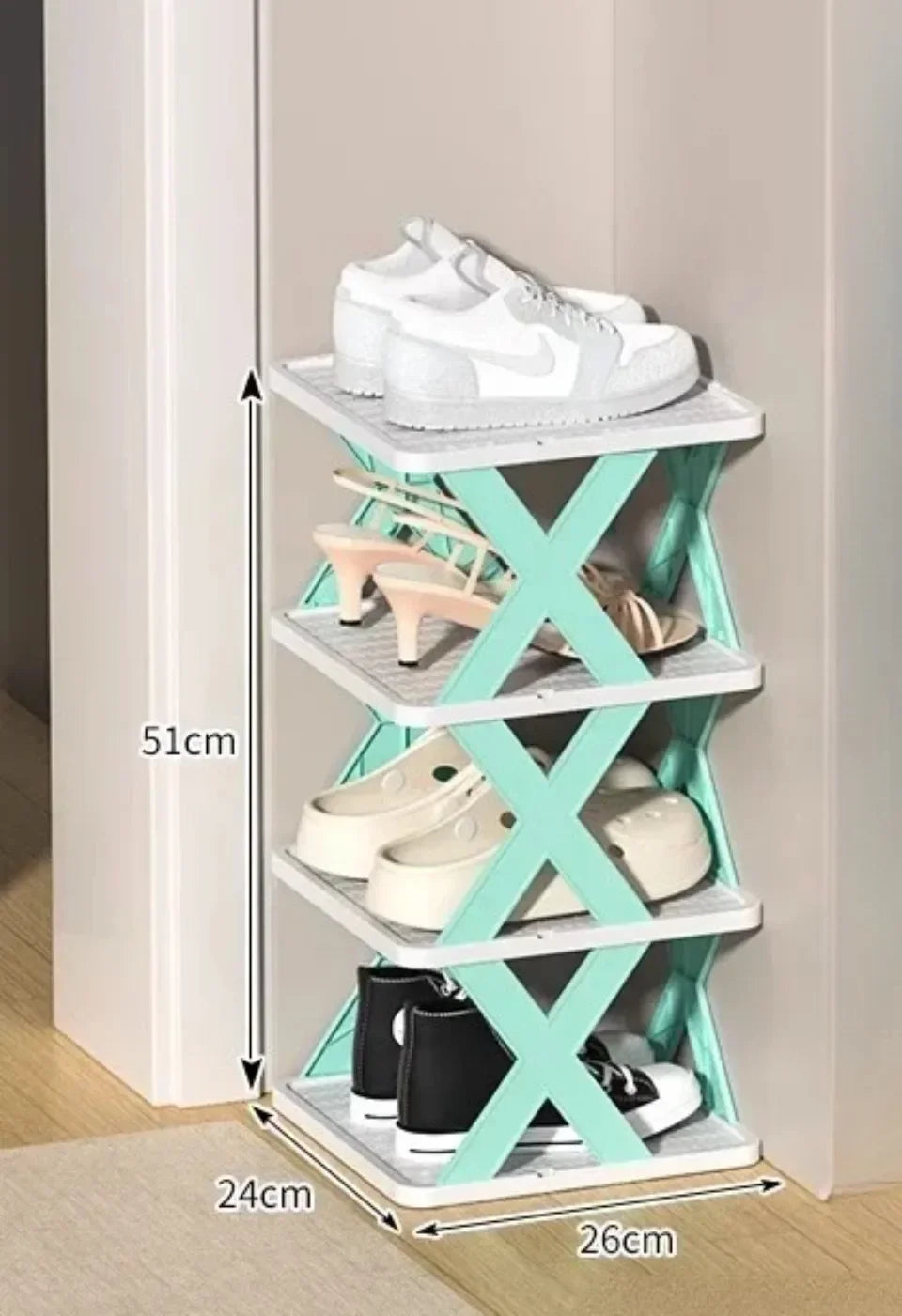 Estantes para zapatos, organizador de almacenamiento, estantes para zapatos desmontables, ahorra familia, estante para el hogar, estante para zapatos Simple multicapa, gabinete de Color