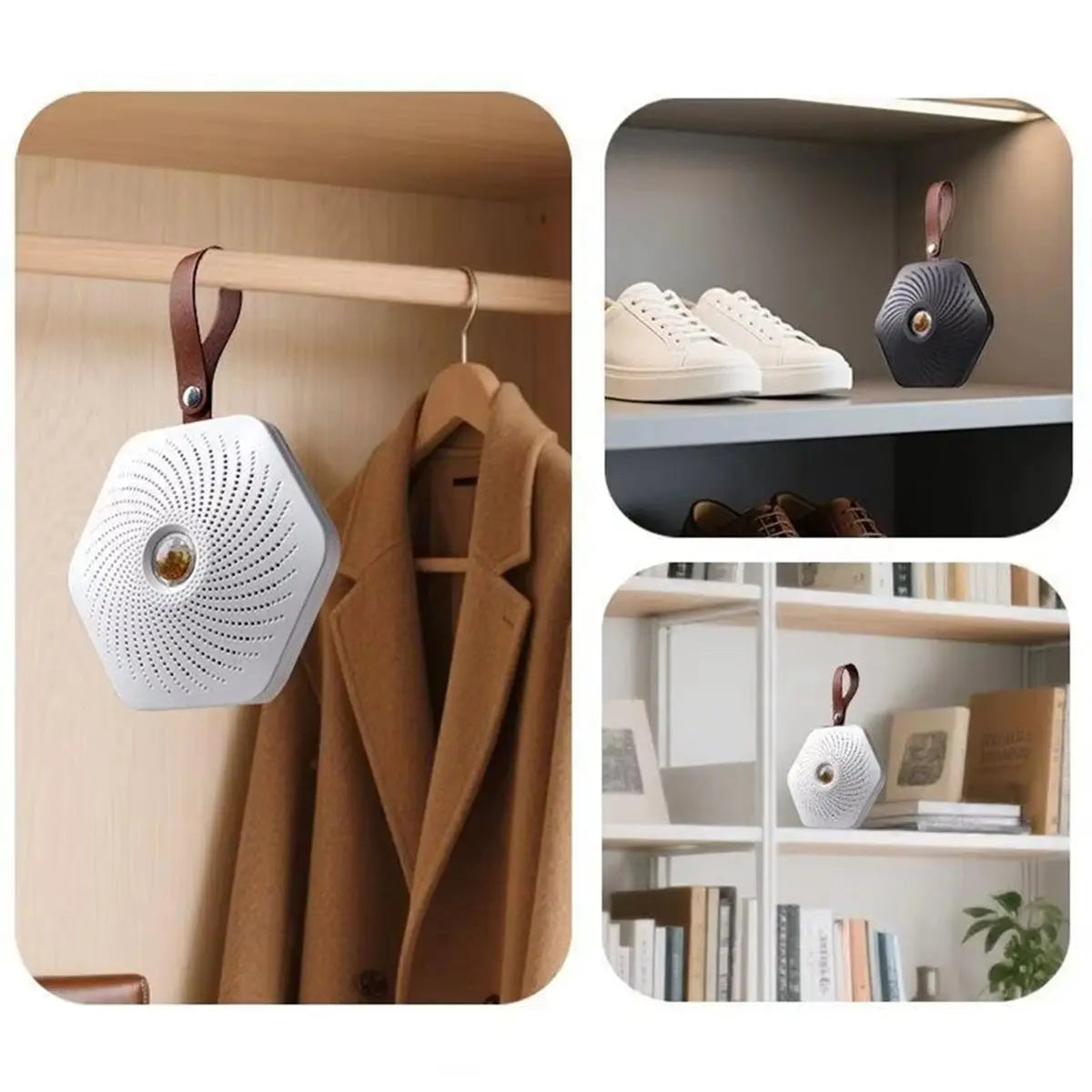 【GRATEFUL】Mini Deshumidificador Eléctrico Portátil, Absorbedor de Humedad Reutilizable, Desecante