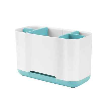 Organizador de estante de gran capacidad, soporte para cepillo de dientes eléctrico, organizador para encimera de baño, almacenamiento multifunción, carrito de ducha, 1 ud.