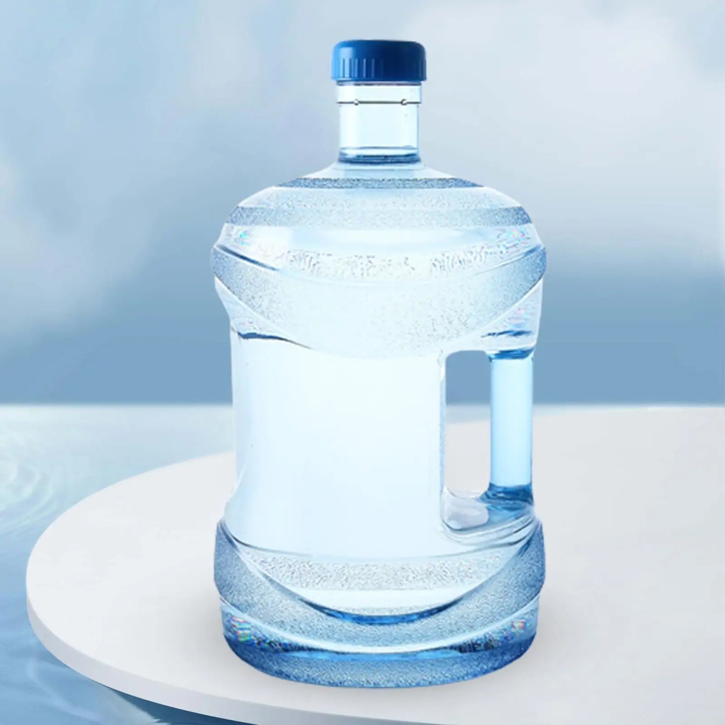 Botella dispensadora de agua de gran capacidad, recipiente redondo reutilizable, barril de agua para acampar, juego de té, accesorios de cocina