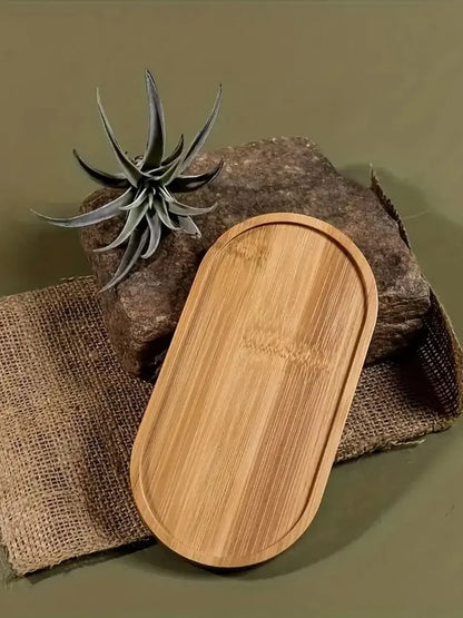 Bandeja de almacenamiento de madera multiusos para baño, taza de café, organizador de tazas de té, 1 ud./2 uds.