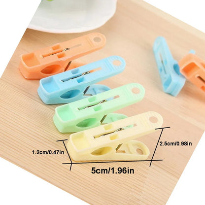 20 piezas/clip de plástico para ropa a prueba de viento para exteriores, clip para calcetines y ropa interior, clip para secado de ropa