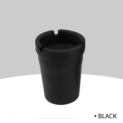 Cenicero sin humo Nuevo Cenicero automático de plástico PP Cenicero portátil para coche Ceniceros de reloj de arena Tamaño de suministro: 8*6*10,5 cm