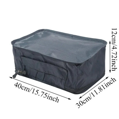 Bolsa de almacenamiento con asa de viaje, Maleta de equipaje, bolsa de malla de clasificación, organizador de ropa y zapatos, organizador de gran capacidad, 1 ud.