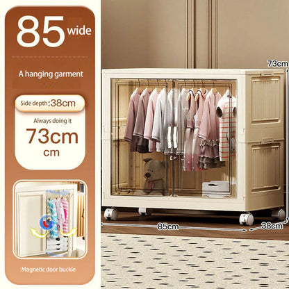 Gabinete de almacenamiento, caja de almacenamiento plegable para el hogar, sala de estar, gabinete de juguetes, estante de almacenamiento, gabinete de aperitivos, almacenamiento de cocina sin instalación