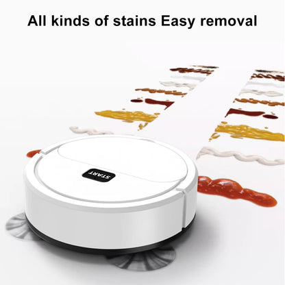 Robot de barrido completamente automático, aspirador de barrido para fregar el suelo, Mini limpiador para uso doméstico, barredora inteligente Lazybones 3 en 1