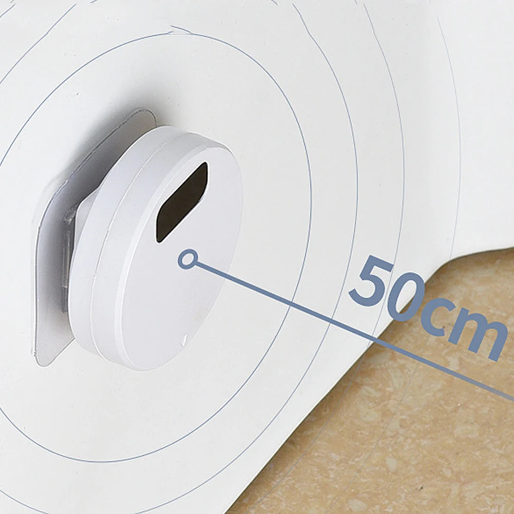 Sensor de descarga de inodoro sin contacto, pulsador inteligente de 1800mAh con Sensor IR para baño, Interruptor táctil
