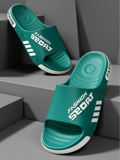 Zapatillas de alta gama para hombre, zapatillas de Eva de gran tamaño de diseño profesional, sandalias de pareja de estudiantes de moda, zapatillas antideslizantes para uso al aire libre para mujeres en verano