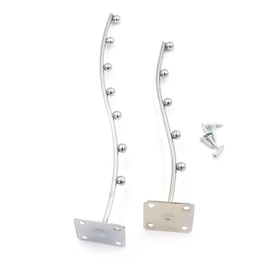 Colgador de cascada ondulado para montaje en pared, ganchos para exhibición de ropa con 7 cuentas, estante de almacenamiento para el hogar, decoración del hogar, 1 ud.