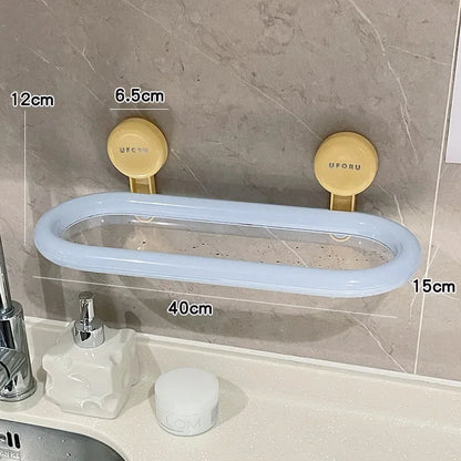 Estante de almacenamiento con ventosa de dopamina, estante de almacenamiento colgante de pared drenable sin perforaciones, organizador de artículos de tocador duradero de alta calidad para el hogar