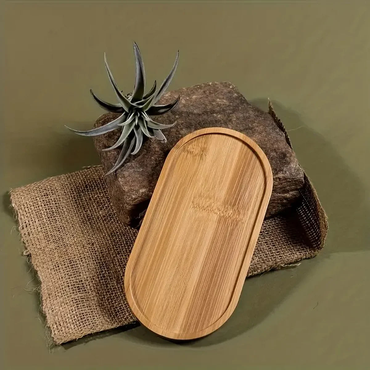 Bandeja de almacenamiento de madera multiusos para baño, taza de café, organizador de tazas de té, 1 ud./2 uds.
