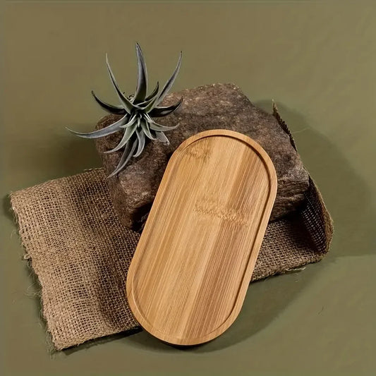 Bandeja de almacenamiento de madera multiusos para baño, taza de café, organizador de tazas de té, 1 ud./2 uds.