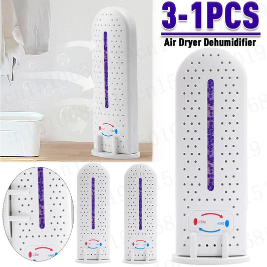Deshumidificador eléctrico de secado rápido, secador de ropa, absorbente de humedad, deshumidificador para el hogar, dormitorio, oficina y cocina, 3-1 piezas