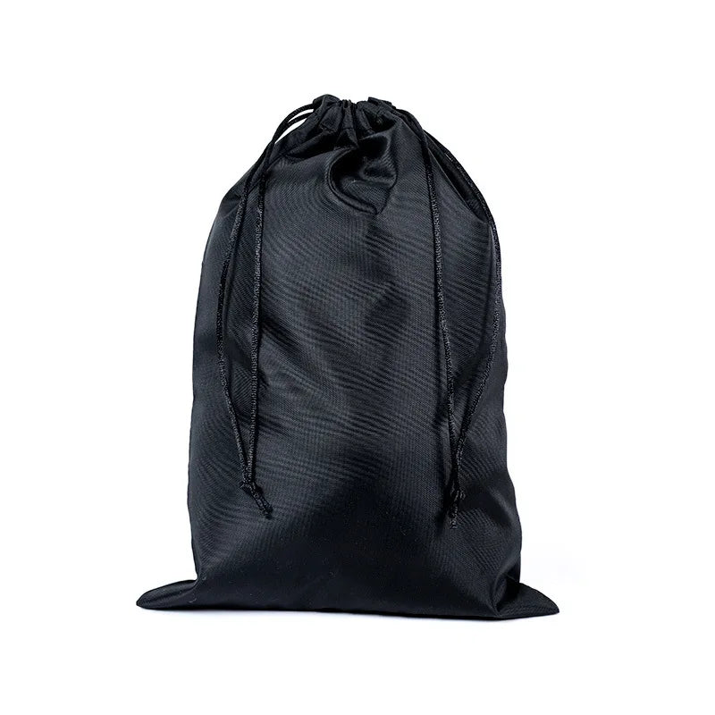 StoBag 10/5 Uds. Bolsas largas de nailon negro con cordón impermeable a prueba de polvo paraguas almacenamiento de embalaje bolsa organizadora de viaje reutilizable