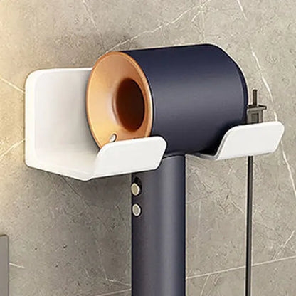 Soporte para secador de pelo montado en la pared, soporte para alisador de pelo, organizador de baño, estantes de organización de baño