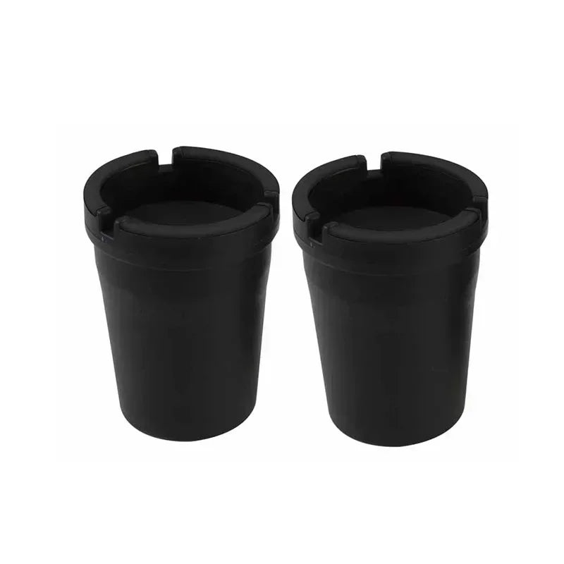 Cenicero sin humo Nuevo Cenicero automático de plástico PP Cenicero portátil para coche Ceniceros de reloj de arena Tamaño de suministro: 8*6*10,5 cm