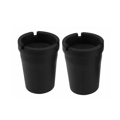 Cenicero sin humo Nuevo Cenicero automático de plástico PP Cenicero portátil para coche Ceniceros de reloj de arena Tamaño de suministro: 8*6*10,5 cm