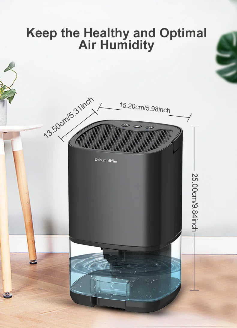 TINSOL-deshumidificador de aire portátil, silencioso, secador de aire para el hogar, dormitorio, oficina, cocina, desodorante