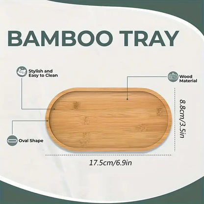 Bandeja de almacenamiento de madera multiusos para baño, taza de café, organizador de tazas de té, 1 ud./2 uds.