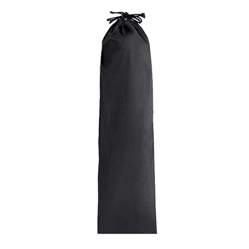 StoBag 10/5 Uds. Bolsas largas de nailon negro con cordón impermeable a prueba de polvo paraguas almacenamiento de embalaje bolsa organizadora de viaje reutilizable