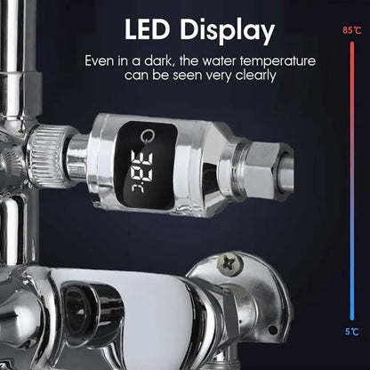 Termómetro de agua con pantalla Digital LED de temperatura de ducha, grifo con Monitor en tiempo real, medidor inteligente para el cuidado del bebé, accesorios de baño