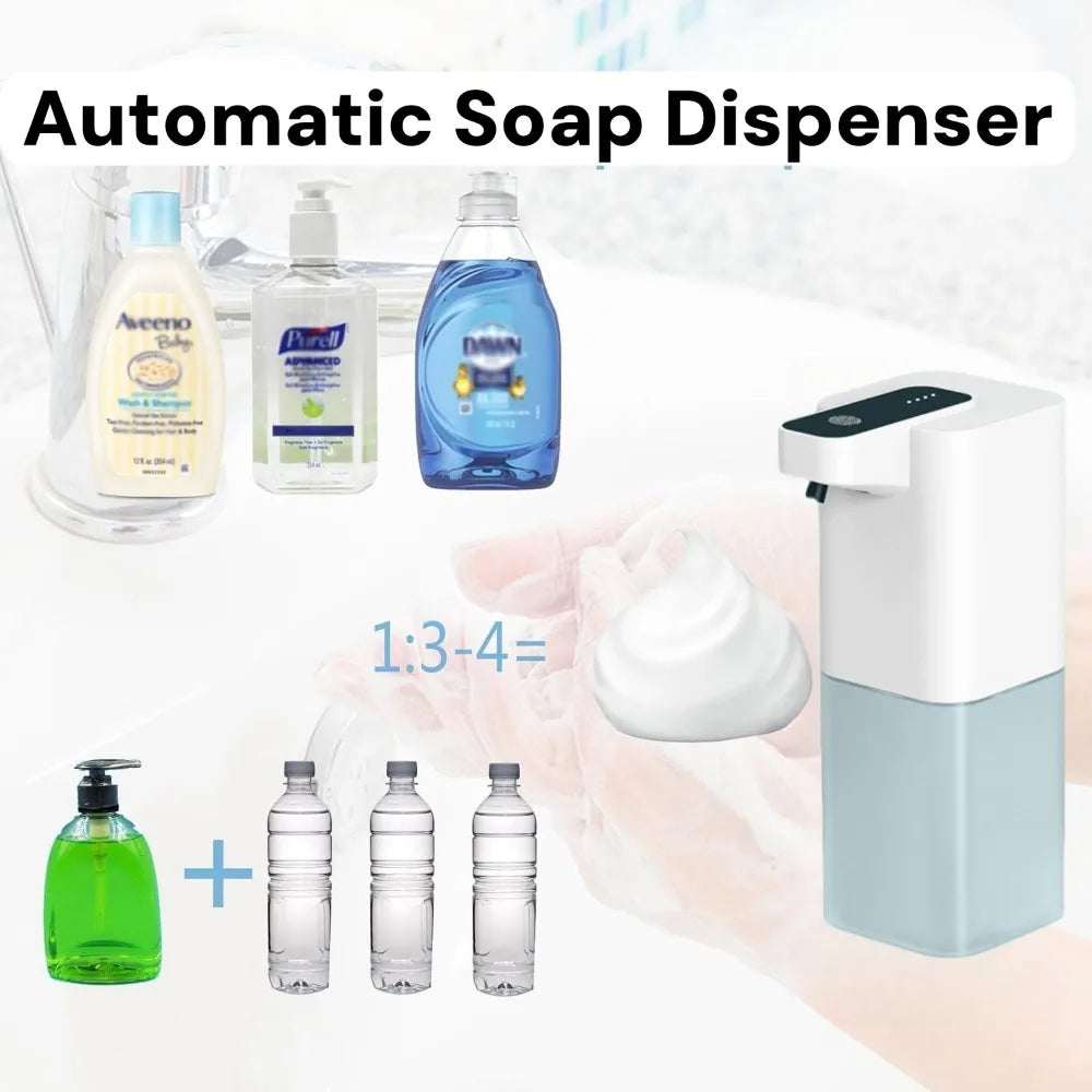 Dispensador de jabonera líquida inteligente, accesorios de baño, botellas contenedor dispensadoras de champú Lavaloza detergente automático para cocina
