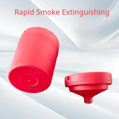 Cenicero sin humo Nuevo Cenicero automático de plástico PP Cenicero portátil para coche Ceniceros de reloj de arena Tamaño de suministro: 8*6*10,5 cm