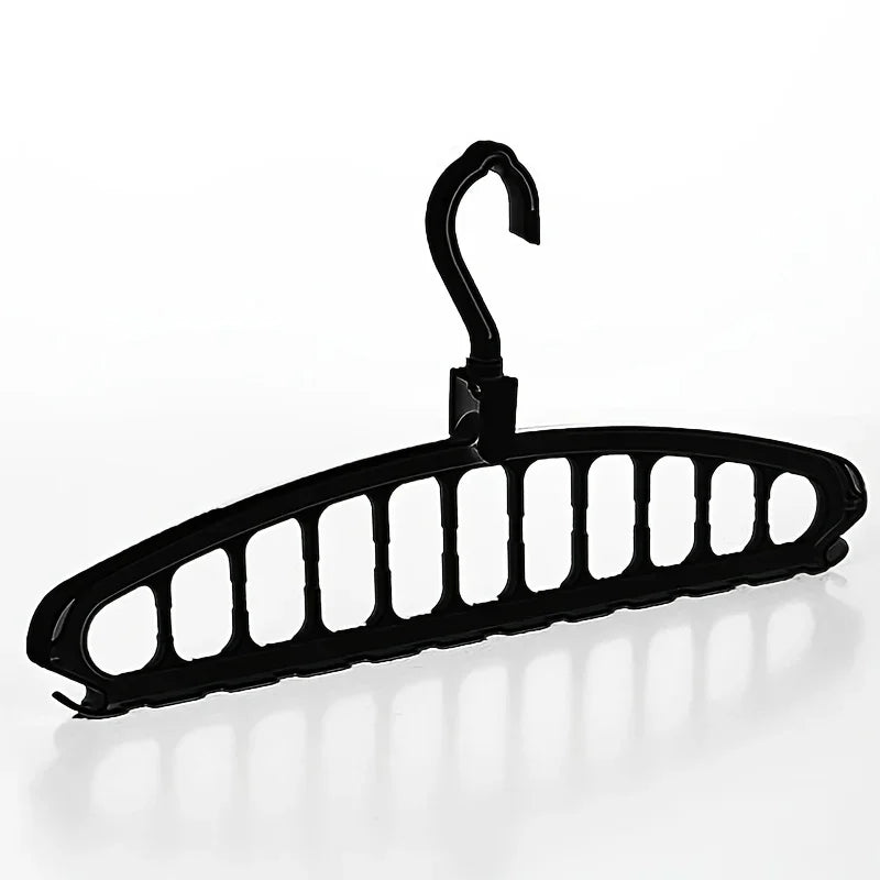 Colgador de ropa plegable con múltiples agujeros, estante de almacenamiento antideslizante, estantes para ropa que ahorran espacio, organizadores para armario, pantalones vaqueros, bufanda