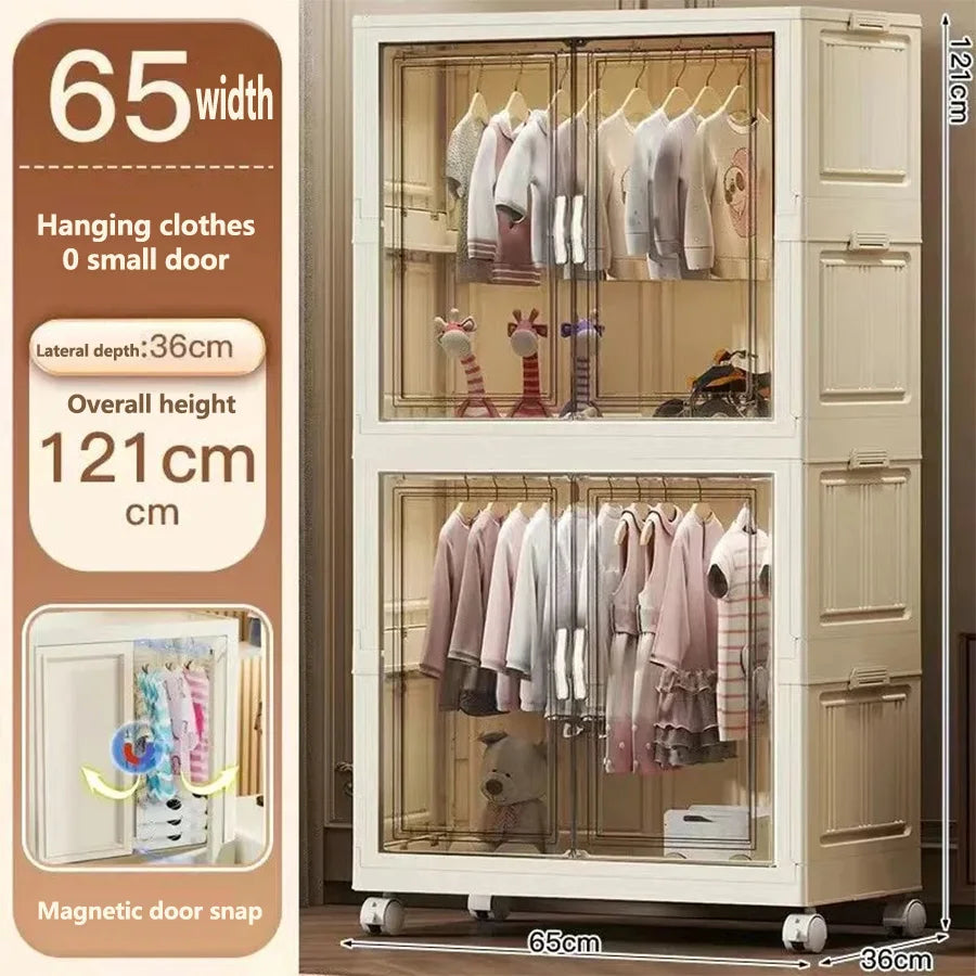 Gabinete de almacenamiento, caja de almacenamiento plegable para el hogar, sala de estar, gabinete de juguetes, estante de almacenamiento, gabinete de aperitivos, almacenamiento de cocina sin instalación