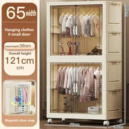 Gabinete de almacenamiento, caja de almacenamiento plegable para el hogar, sala de estar, gabinete de juguetes, estante de almacenamiento, gabinete de aperitivos, almacenamiento de cocina sin instalación