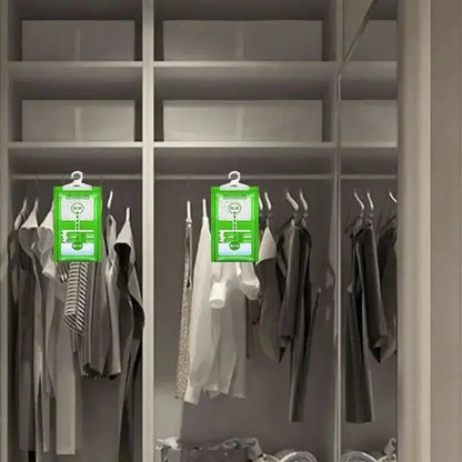 Bolsa colgante absorbente de humedad para armario, bolsas antihumedad a prueba de moho, bolsa seca, deshumidificación para armario, desecante interior, 10 Uds.