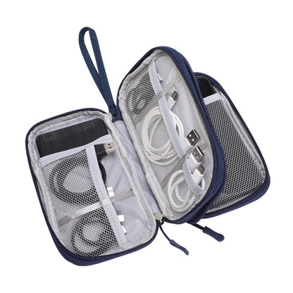 Bolsa organizadora de cables de datos, bolsa de almacenamiento de viaje, funda de accesorios electrónicos multifuncional para cargador de teléfono, Cables USB