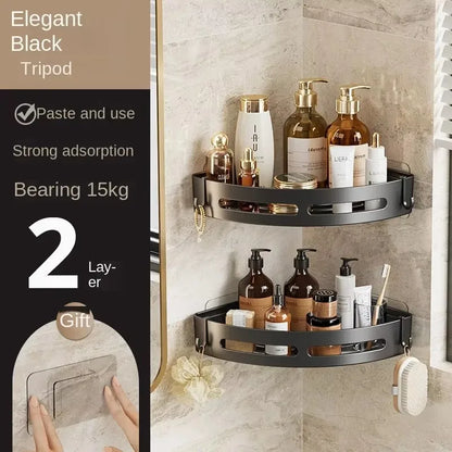 Nuevo Soporte adhesivo para champú y baño, estantes Caddy para ducha, almacenamiento sin taladro, soporte esquinero para toallas, estantes para 3/2/1 Uds.